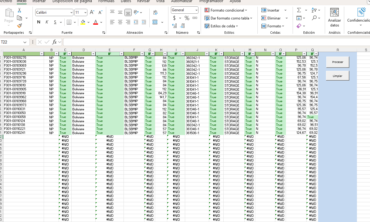 Macros de Validación