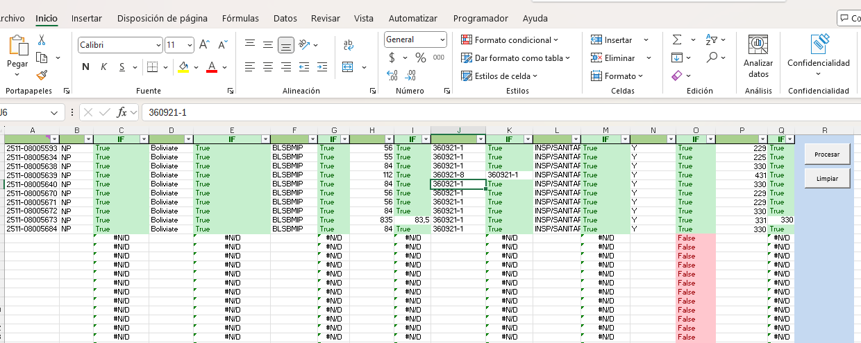 Macros de Validación