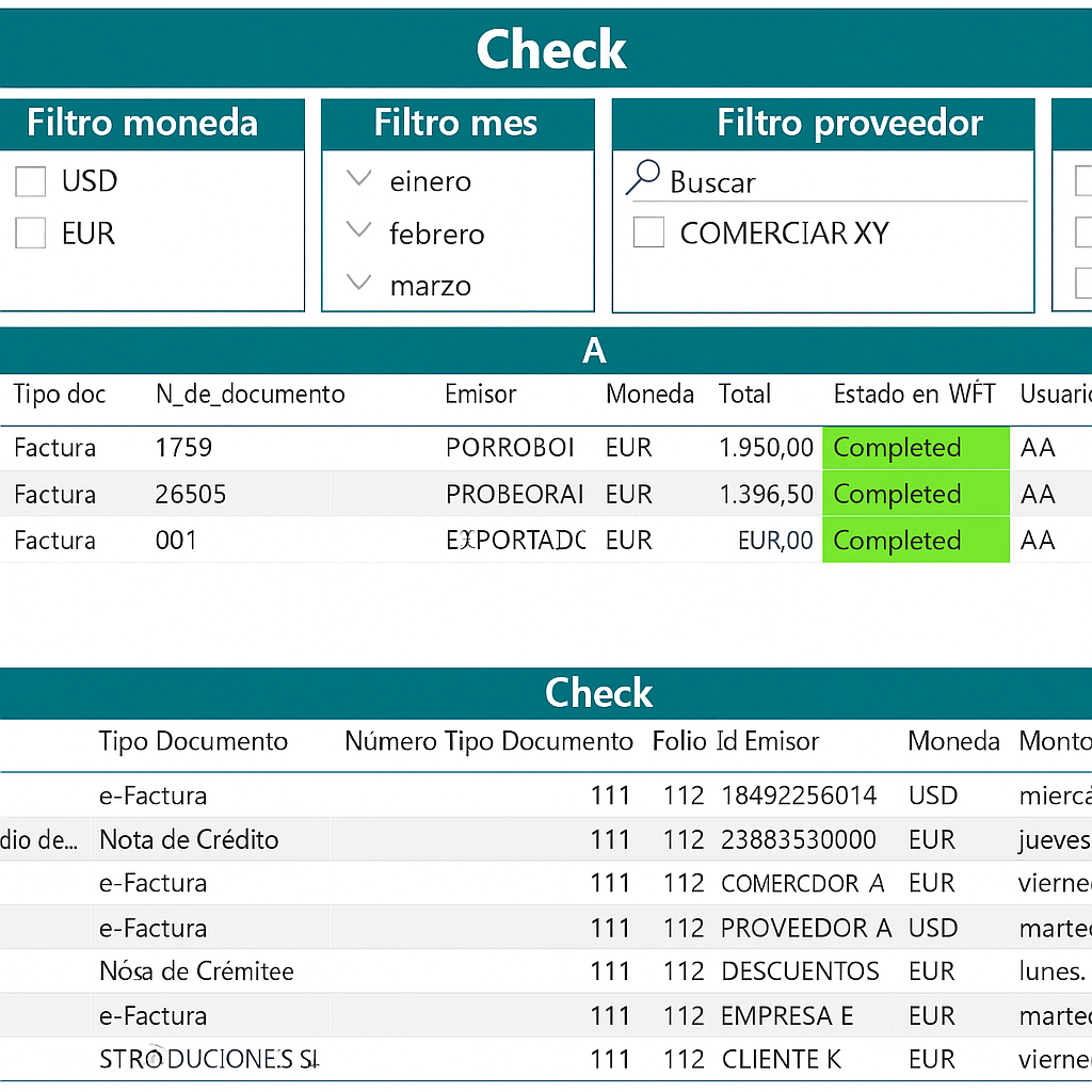 Dashboard de Control de Facturas