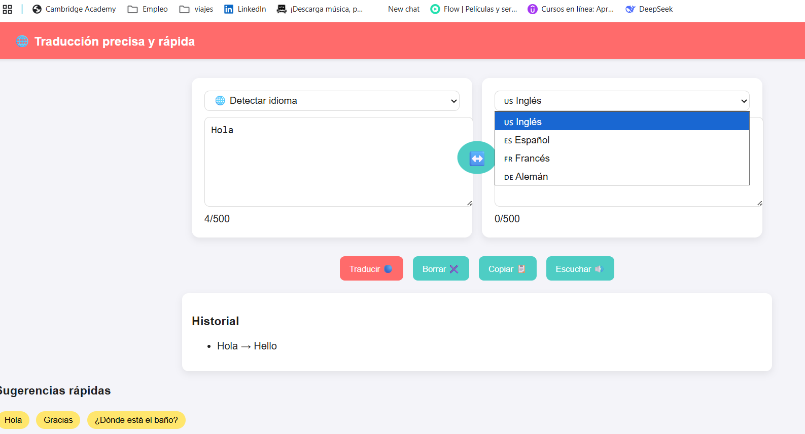 API de traduccion en Python